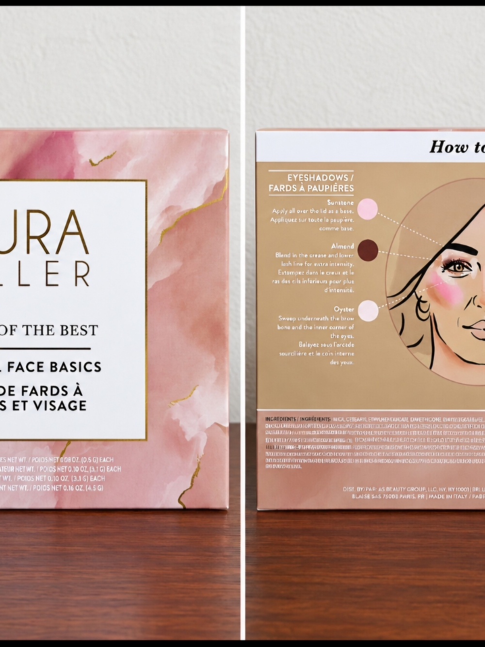 Laura Geller Pink & Gold Makeup Palette - Eyeshadow Basics